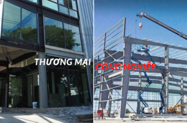 Những điểm khác biệt giữa nhà thép tiền chế thương mại và công nghiệp