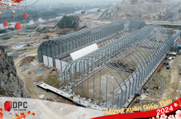 Cấu kiện cầu vòm thép với dầm hộp thép lớn trong nhà thép tiền chế