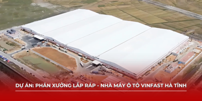 Phân xưởng lắp ráp - Nhà máy Sản xuất ô tô điện VinFast Hà Tĩnh
