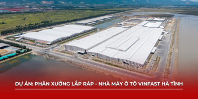 Phân xưởng lắp ráp - Nhà máy Sản xuất ô tô điện VinFast Hà Tĩnh