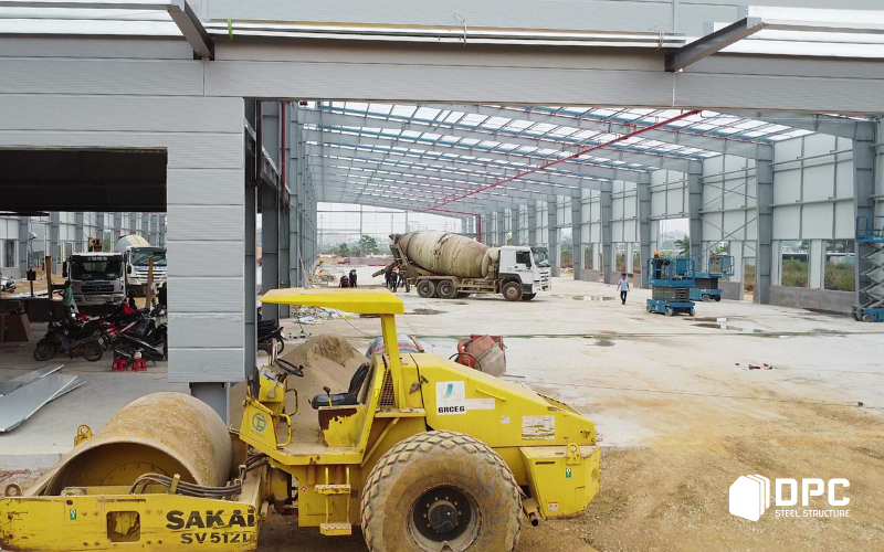 Nhà xưởng kết cấu thép giúp tối ưu không gian sản xuất