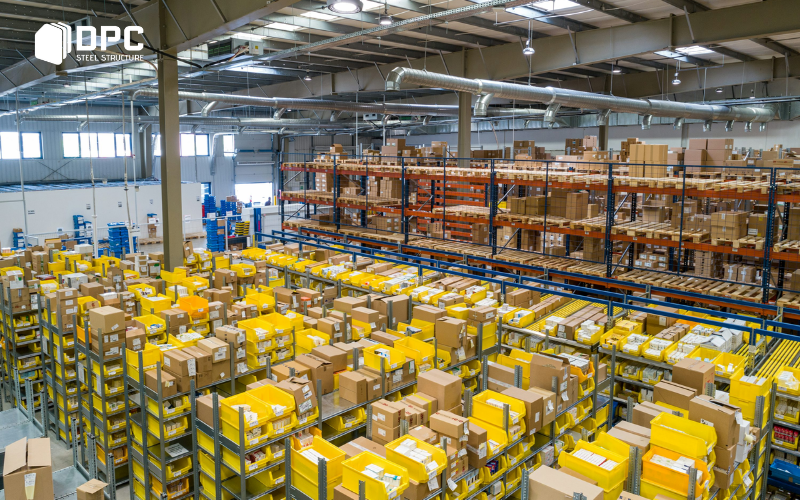 DPC Steel ứng dụng của nhà xưởng tiền chế trong ngành logistics