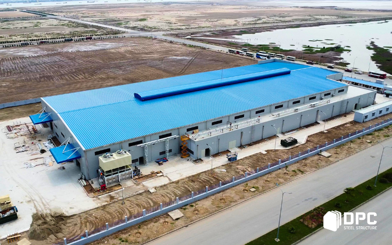 DPC Steel tiêu chuẩn về tải trọng và kết cấu thép cho nhà xưởng
