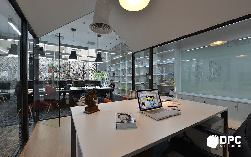 Nhà văn phòng xây dựng bằng kết cấu thép do DPC