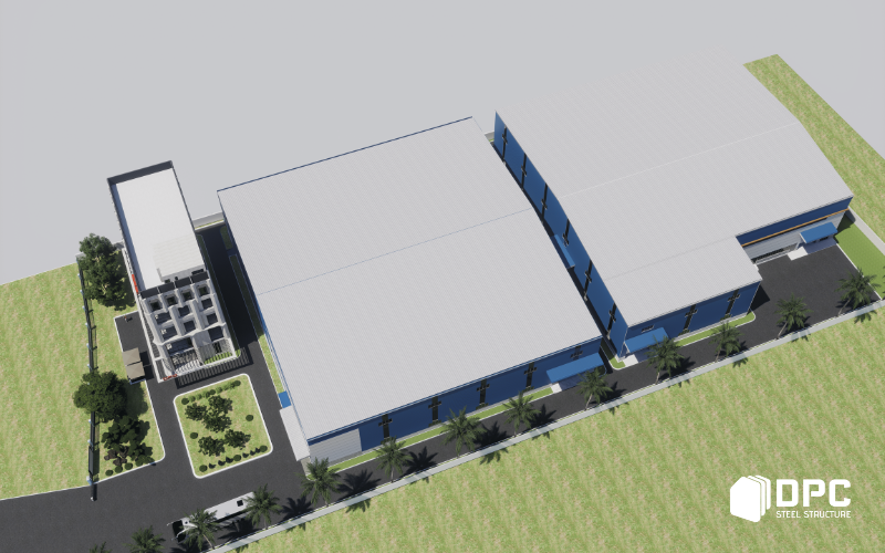 DPC Steel thiết kế và xây dựng nhà xưởng tiền chế cho ngành cơ khí