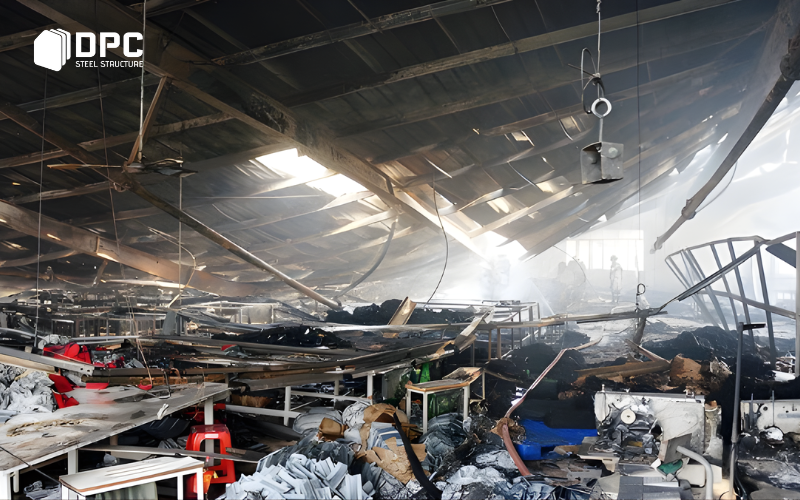 DPC Steel vai trò của lớp sơn chống cháy cho khung nhà thép tiền chế