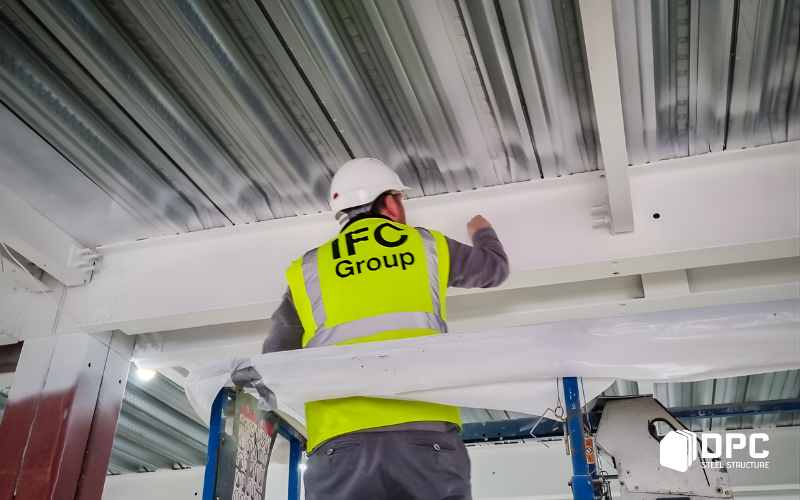 DPC Steel vai trò của lớp sơn chống cháy cho khung nhà thép tiền chế