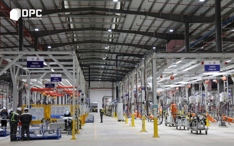 An toàn vận hành và sử dụng nhà xưởng kết cấu thép DPC Steel