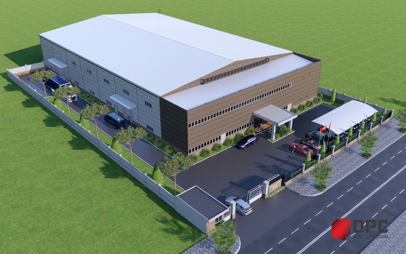 Nhà xưởng kết hợp văn phòng hiện đại bằng giải pháp Panel cách nhiệt tại Phú Thọ