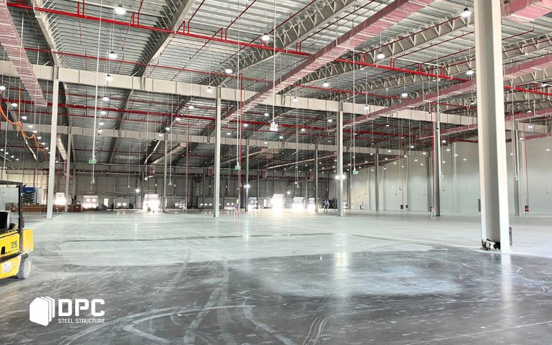 Nhà xưởng kết cấu thép vượt nhịp lớn